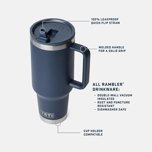 Rambler 40 oz Travel Mug with Flip Straw Lid