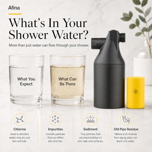 Black High Pressure Revitalizing Shower Filter