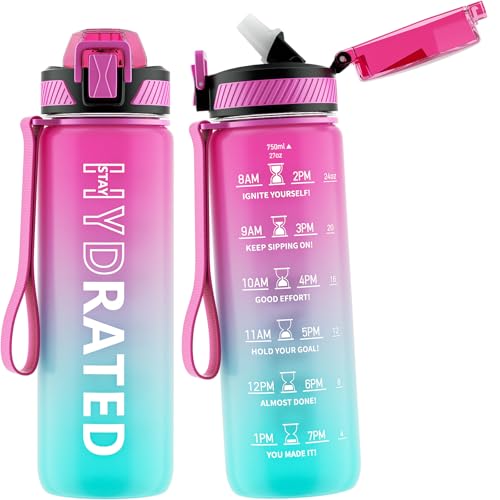Water Bottle with Straw