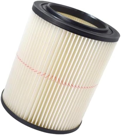 17816 9-17816 Red Stripe Vacuum Cartridge Filter Compatible Craftsman Shop Vac Wet/Dry Vacuum Models 5, 6, 8, 12, and 16 32 Gal. Vacuums produced since 1988 8.5 Inches- White/Red - AquaVibe