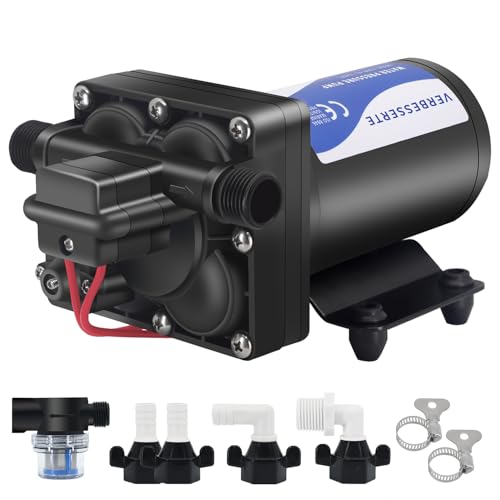 12V DC RV Water Pump Water Pressure Booster Pump for Home 5.0GPM 70PSI Marine Boats Washdown Pump Self (98.72 Ounce)