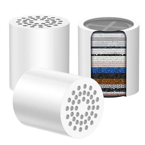 3-Pack 36-Stage Shower Filter Replacement Cartridge Hard Water Care
