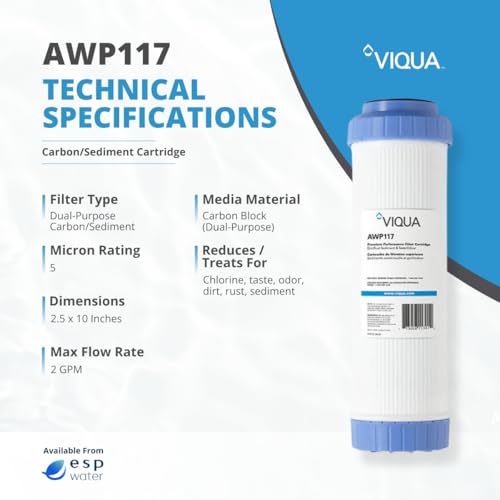 AWP117 Dual Sediment Carbon Filter 5