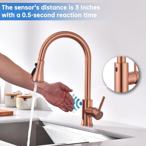 Touchless Kitchen Faucet with Pull Down Sprayer