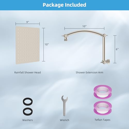 All Metal 10'' Rain Shower Head