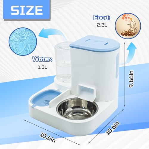 Automatic Cat Food and Water Dispenser Set 2 in 1