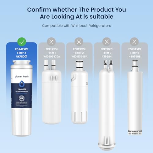 UKF8001 Whirlpool Refrigerator Water Filter 4 (3 Count)
