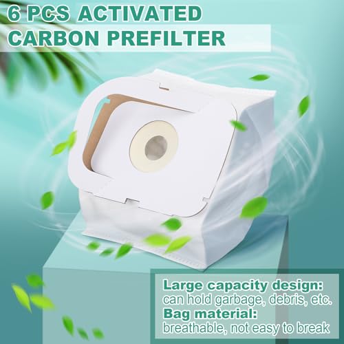 Vacuum Bag and Filter Bundle Compatible with Aerus Lux Guardian Platinum Canister Vacuum Cleaner Carbon Pre and 1 Long Life After Filter with Handle (8 Count)