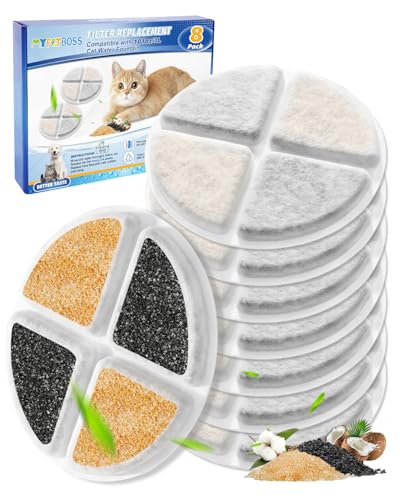 Pet Water Filter Replacement Fit for 101 oz Cat Water Dispenser (8 Count)