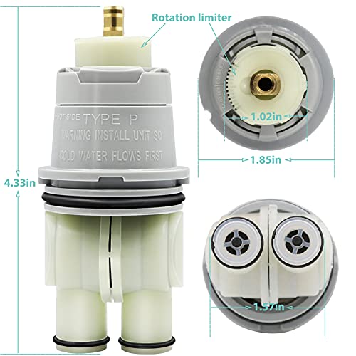 RP46074 Shower Valve Cartridge Assembly Compatible For Shower and Tub 13