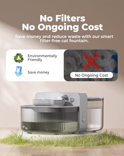 No Filter Wireless Cat Water Fountain