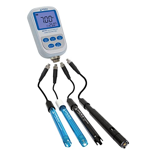 SX751 pH/ORP/DO/Conductivity/TDS/Salinity/Resistivity/Temp. Portable 8-in-1 Handheld Multiparameter Meter Kit