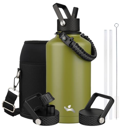 87 oz Insulated Stainless Steel Water Bottle Jug with Handle