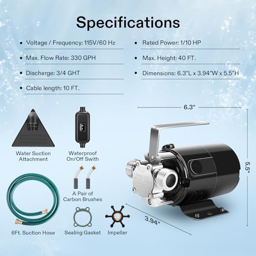 1 10HP Water Transfer Pump
