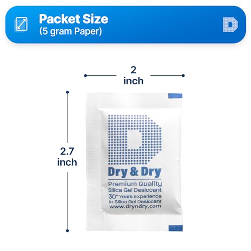 5 Gram [1000 Packets] Silica Gel Packets Silica Gel Desiccants