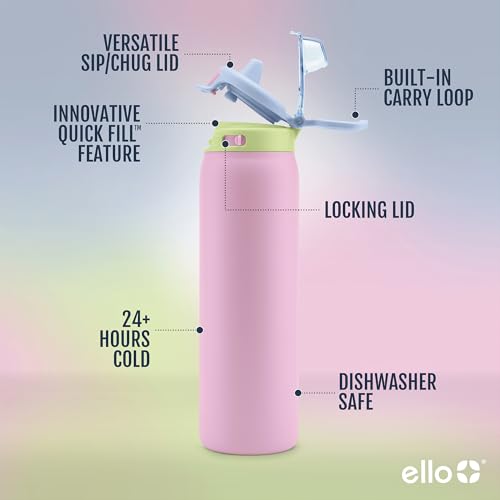 Pop & Fill 22oz Stainless Water Bottle