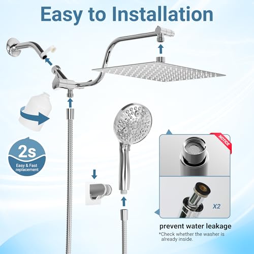 Filtered Shower Head with Handheld
