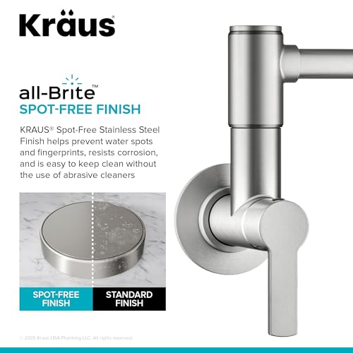 Oletto Pot Filler Faucet with Retractable Arm