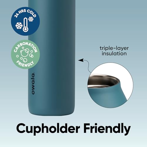 FreeSip Twist Stainless Steel Water Bottle 24 oz Denim