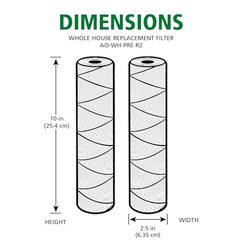 2.5"x10" 35 Micron Universal Sediment Filter (2 Count)