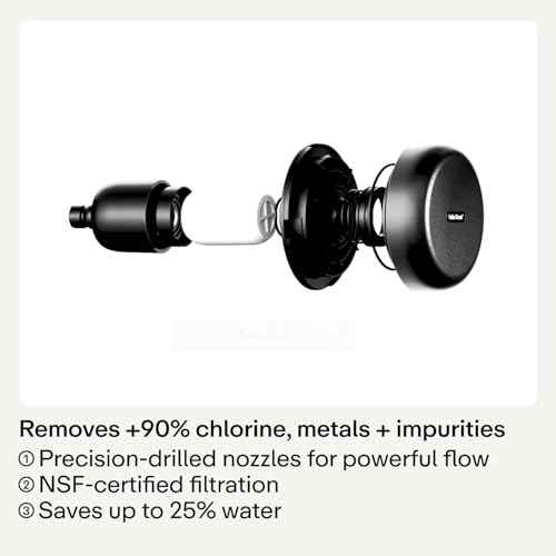 Hard Water Rain Shower Head Filter in Chrome