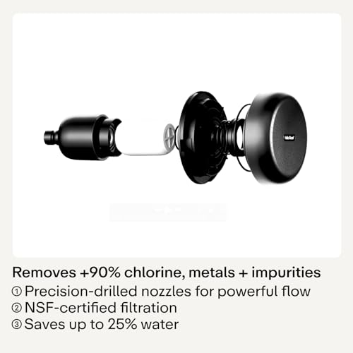 Rain Shower Head in Black