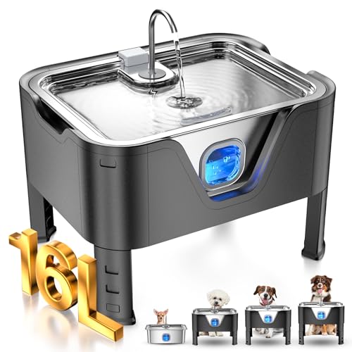 4.2Gal Dog Water Fountain for Large Dogs