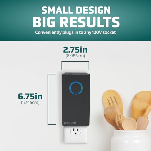 Germ Guardian GG1100B 7” Pluggable Small Air Purifier