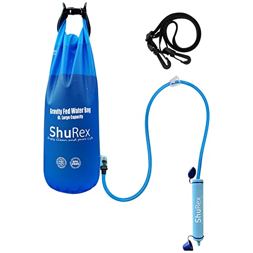6L Gravity Fed Water Filtration System with Adjustable Tree Strap