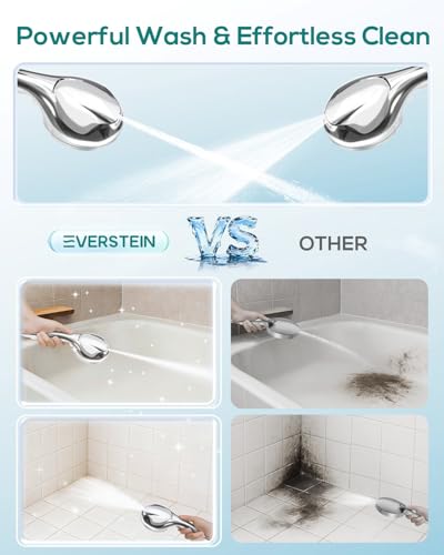 High Pressure Shower Head with Handheld Filtered Shower Head for Hard Water 10 Spray Modes Detachable Shower Head with 71" Hose for Family Children Pets