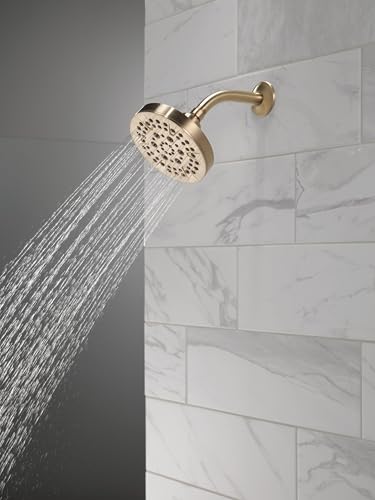 5 Setting Champagne Bronze Shower Head with High Pressure Spray