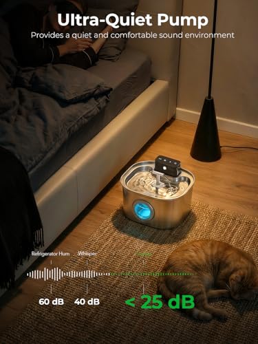 Stainless Steel Cat Water Fountain