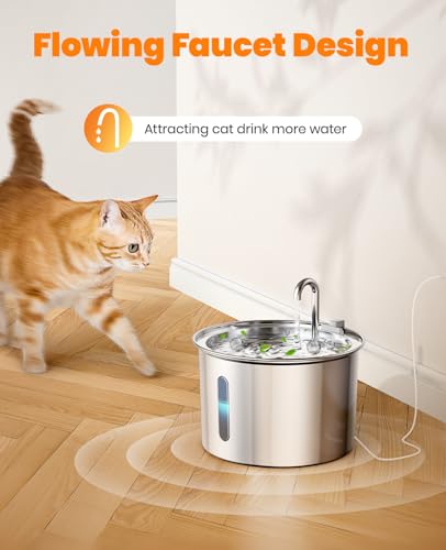 Stainless Steel Cat Water Fountain