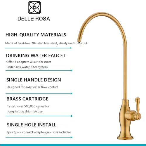 Brushed Gold Drinking Water Faucet