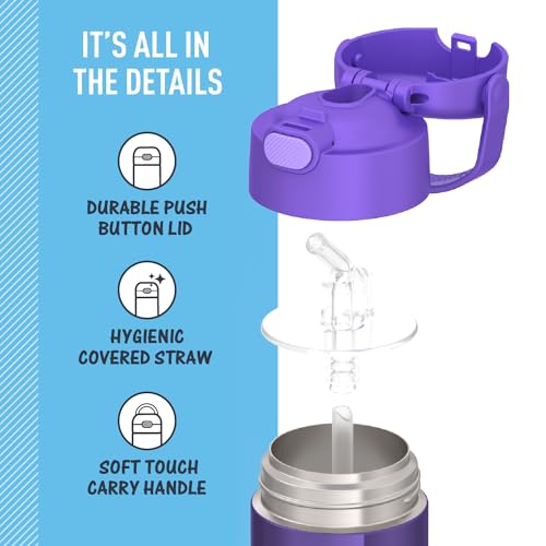 FUNTAINER Water Bottle with Straw