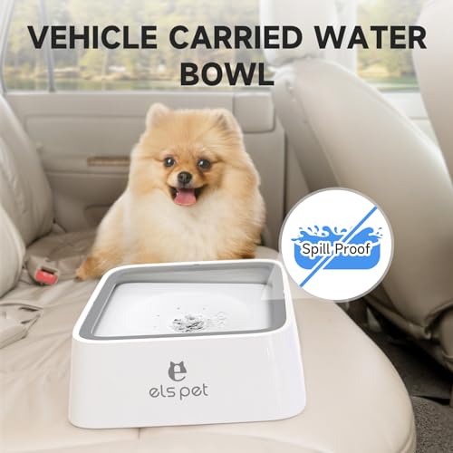 White 2L Dog Water Bowl