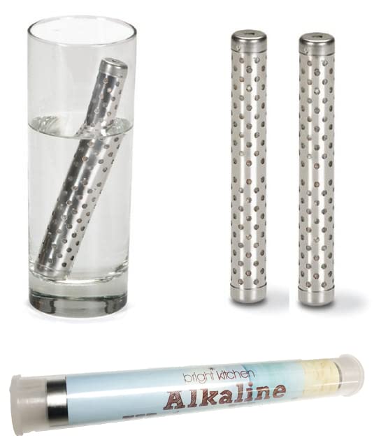 2 Pack Alkaline Water Stick Wand Naturally Raise pH 9.5 Adds Tourmaline (2 Count)