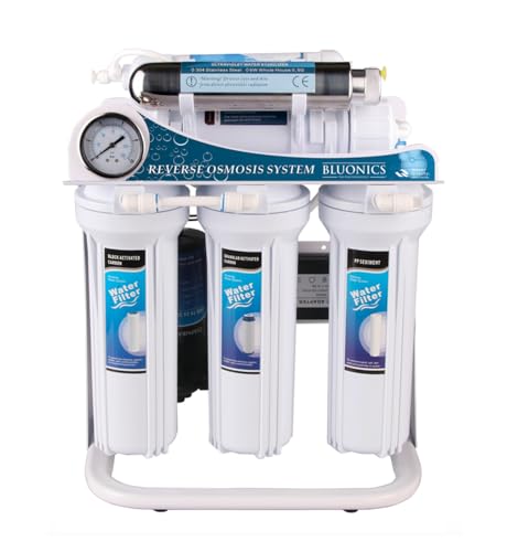 Ultraviolet Reverse Osmosis 100GPD Water Filter System for Drinking Water with 6W Under Sink UV (2 Count)
