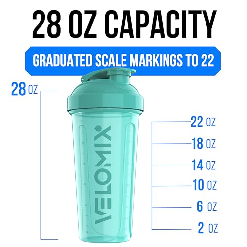 2 Pack 28oz Protein Shaker Bottle for Protein Mixes (2 Count)