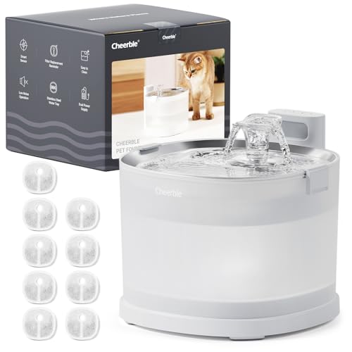 Pumpless Pet Fountain Elfin E1+ with 9 Extra Filters