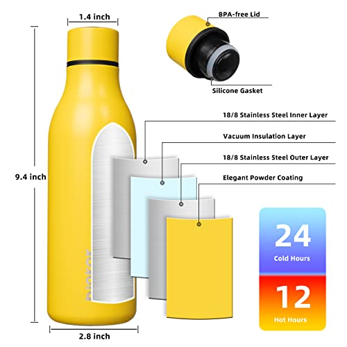 18oz Insulated Water Bottle