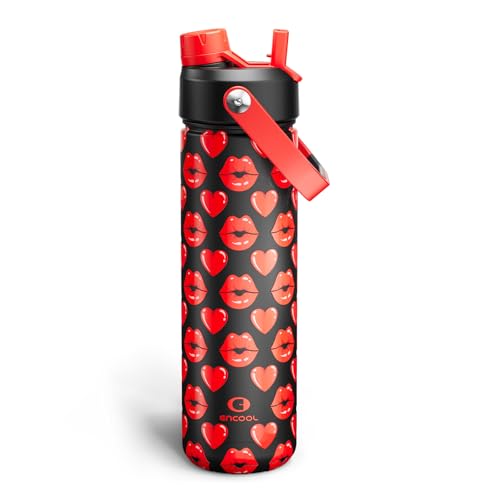 Insulated Water Bottle with Straw Stainless Steel Water Bottle