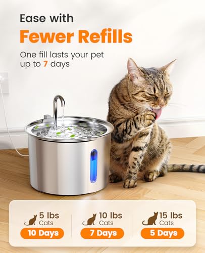 Stainless Steel Cat Water Fountain