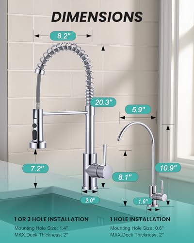 Kitchen Faucet and Water Filter Faucet