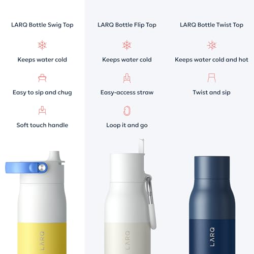 Swig Top Insulated Stainless Steel Water Bottle with Straw and Handle