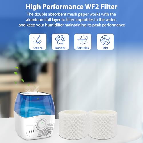 3 Pack WF2 Humidifier Filters Replacement for Vicks Humidifier (3 Count)