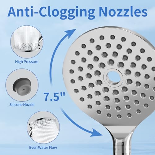 Dual Filtered Shower Heads with Handheld Spray Chrome