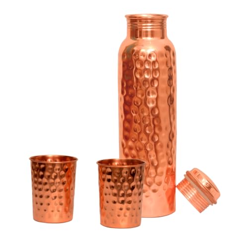Pure Copper Water Bottle (3 Count)