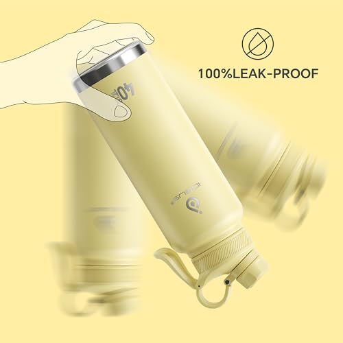 40oz Stainless Insulated Bottle with 2 Leak