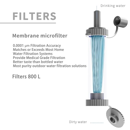 4 Packs of Water Filter Straws (4 Count)
